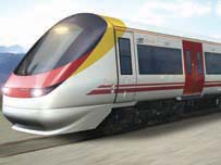 An artist’s impression of the new Bombardier Electrostar, to be built in Derby for South Africa