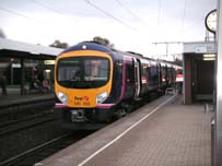 185 103 Transpennine Express arrives at Rheydt Station on Thursday afternoon 24th November 2005