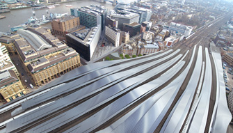 Putney station on track